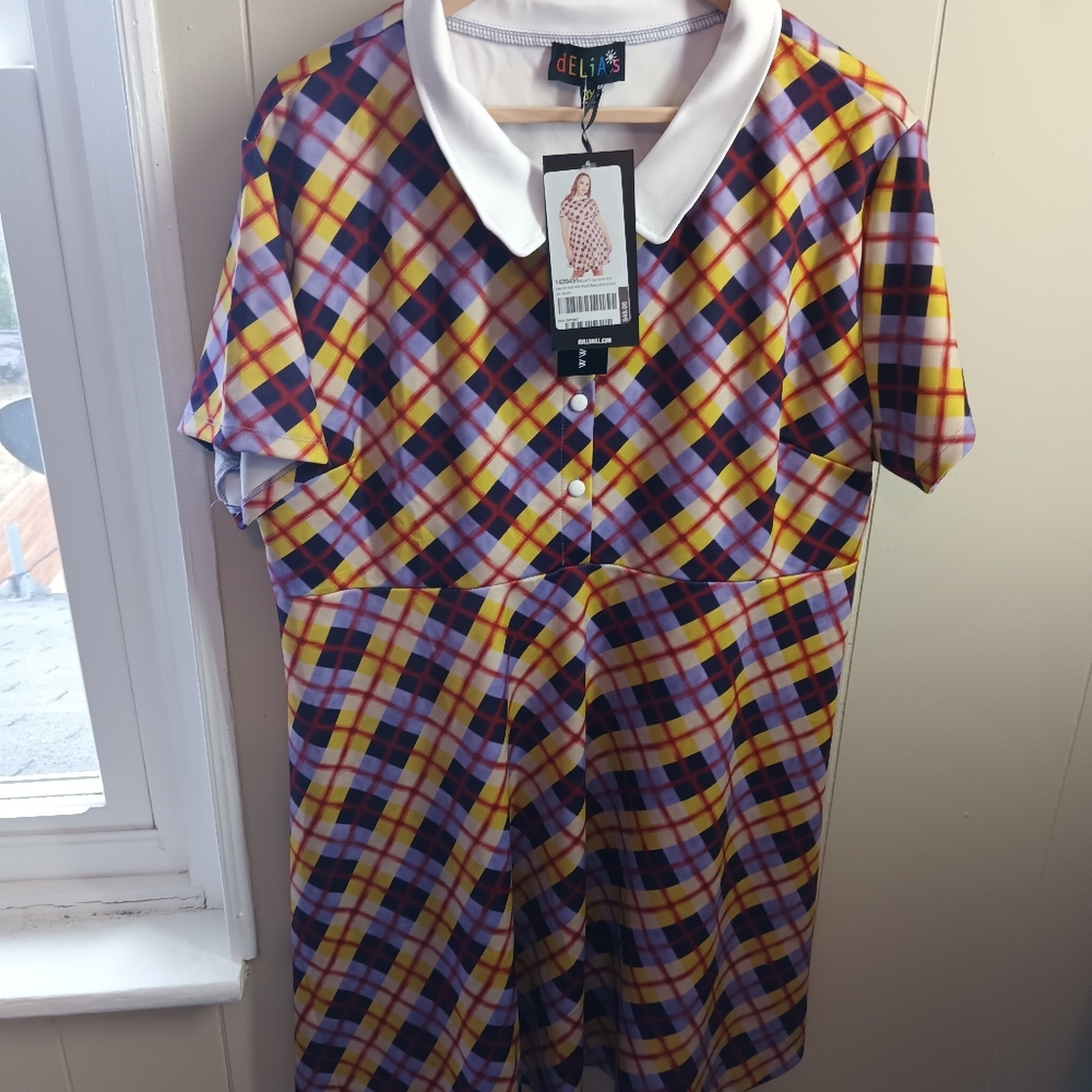 Delia's Multicolor Plaid Dress